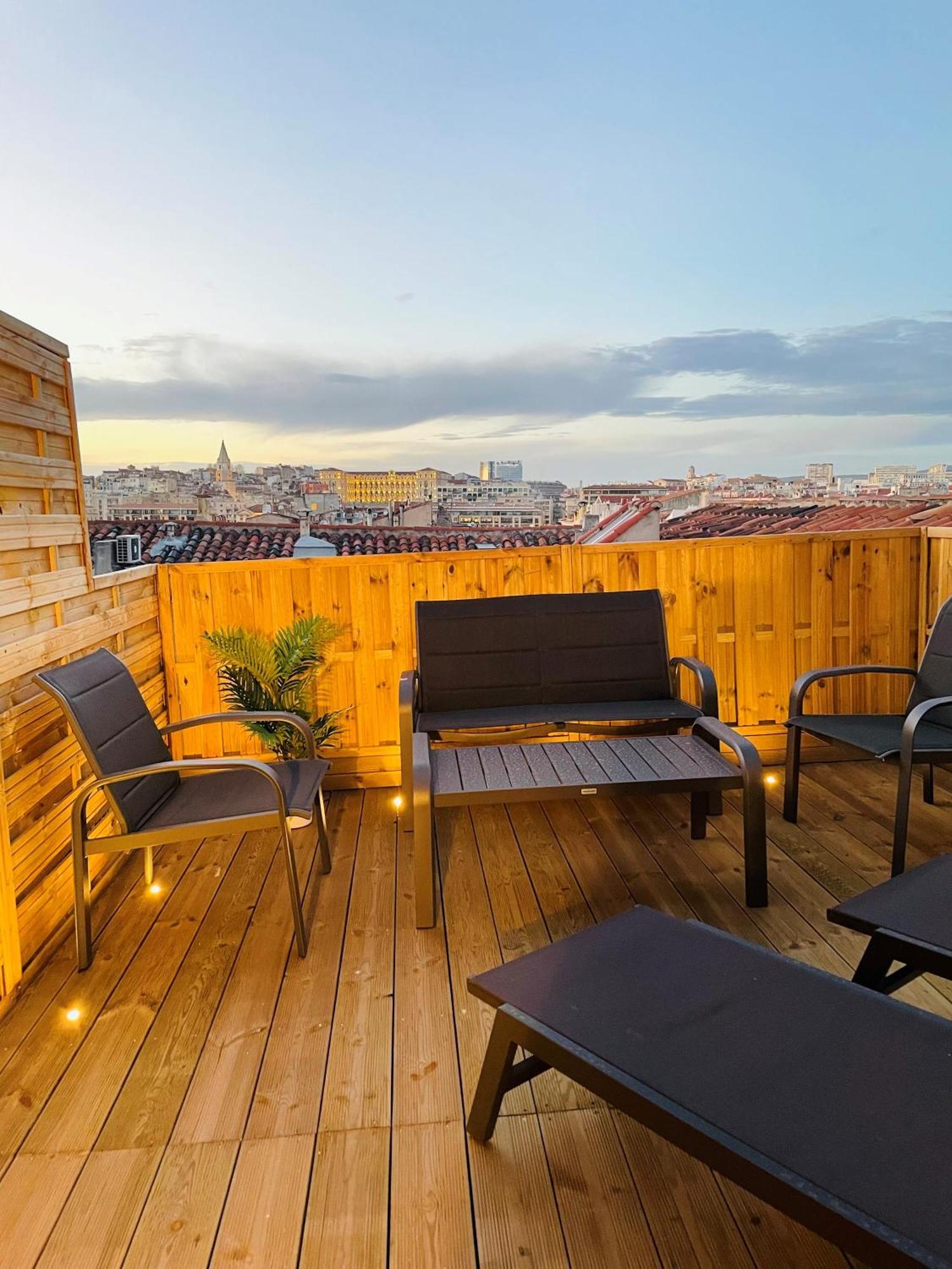Honore - Rooftop Avec Vue - Appartement T3 Atypique Centre Ville Vieux Port Proche Opera マルセイユ エクステリア 写真