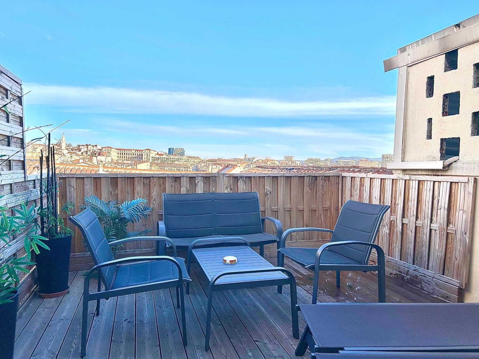 Honore - Rooftop Avec Vue - Appartement T3 Atypique Centre Ville Vieux Port Proche Opera マルセイユ エクステリア 写真